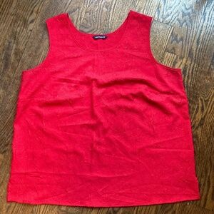 PENNINGTON  RED POLYESTER TANK TOP SIZE 1X